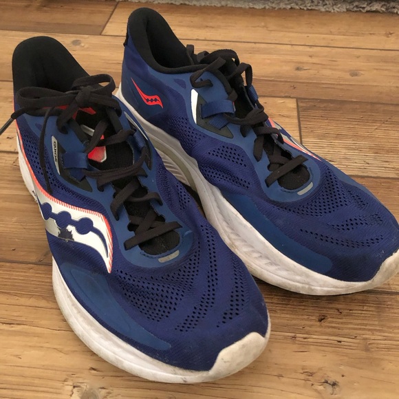 Saucony Blue Running Shoes - Picture 1 of 8